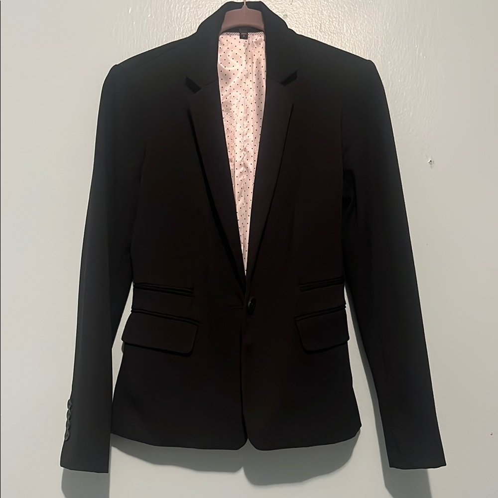 Express Black Jacket with Polka Dot Interior
